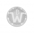 White Bitcoin Cryptocurrency 