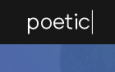 poetic